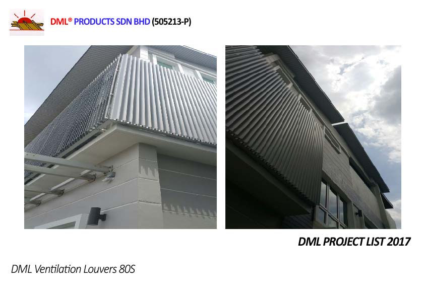DML Vertical Aluminium Sun Louver 80S | Steel & Aluminium Louvers